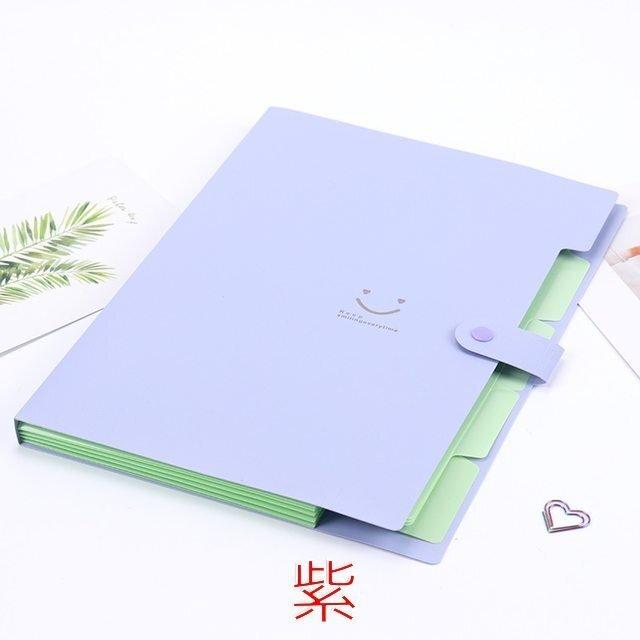 ファイルフォルダー クリア 文房具 ファイル 学校 オフィス ステーショナリー かわいい プレゼント 紫