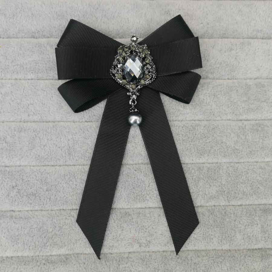 レディース 蝶ネクタイ リボン 地雷系 ブローチ ゴスロリ かわいい おしゃれ ボウタイリボン パール
