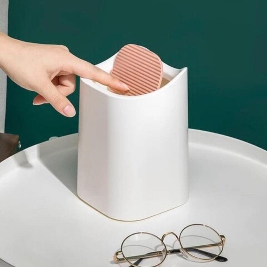 ミニ ゴミ箱 テーブル 可愛い おしゃれ 卓上 オフィス用 雑貨 洗面所 リビング ダストボックス 白