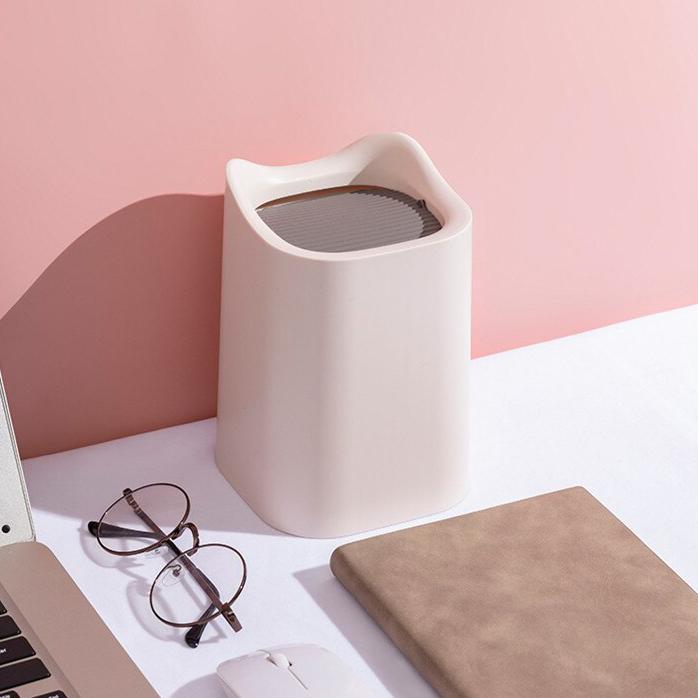 ミニ ゴミ箱 テーブル 可愛い おしゃれ 卓上 オフィス用 雑貨 インテリア 洗面所 リビング ダストボックス ピンク