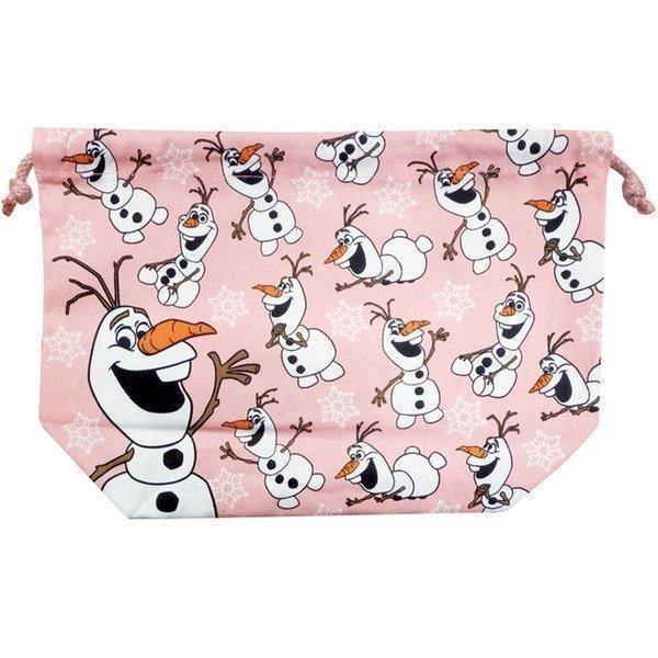 巾着 ポーチ かわいい プレゼント 収納 グッズ 小物 ポーチ ディズニー 巾着 マチ付 アナと雪の女王 オラフ 