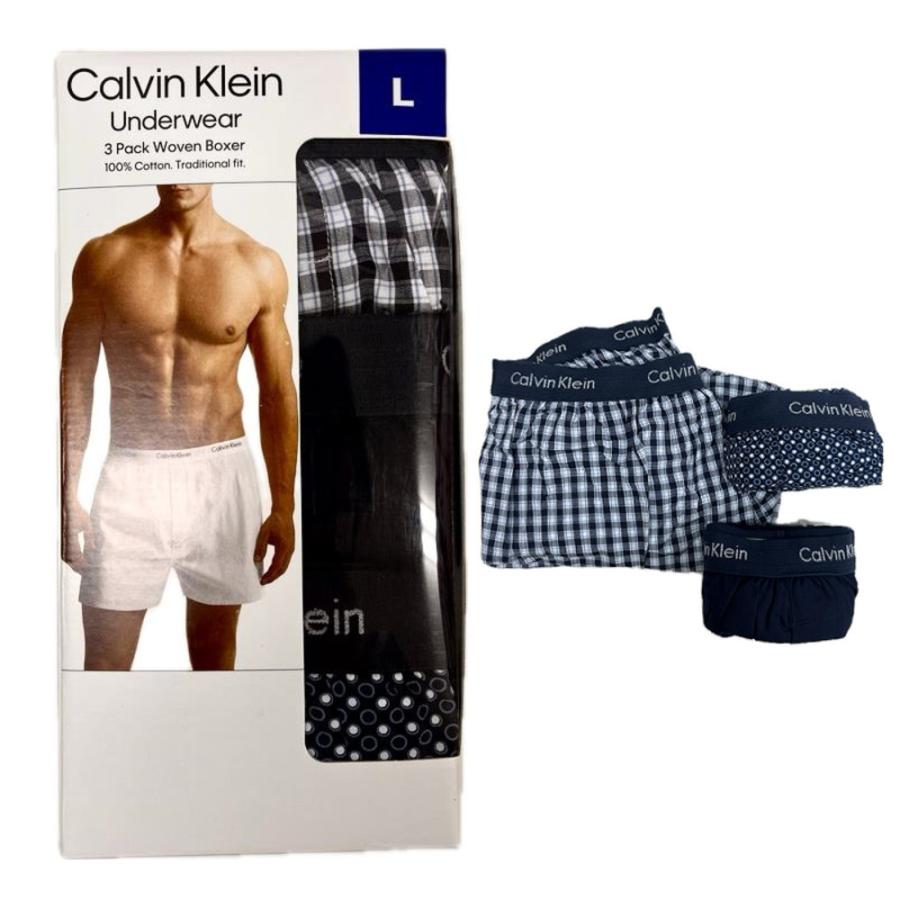Calvin Klein カルバンクライン ボクサーパンツ 3枚組 綿100% l L