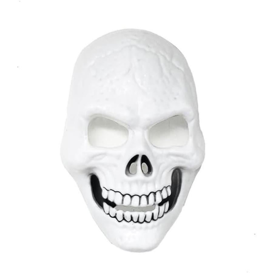 ハロウィン 仮面 頭蓋骨 白黒 骸骨 ホラー コスプレ ドクロマスク ガイコツ  お面  ホワイト