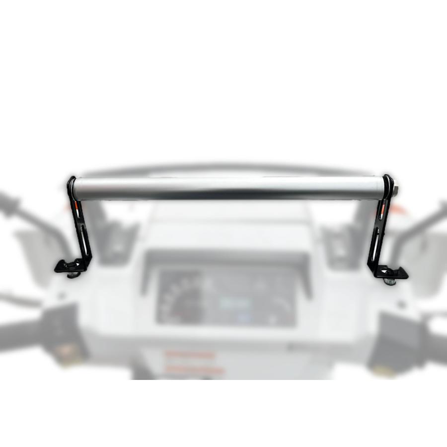 スマホバー ジャイロX マウントバー 穴あけ不要 デリバリー 説明書付 アルミ 軽量 ホルダー無