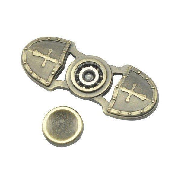 ハンドスピナー フィジェット Fidget 十字架模様 KS おもちゃ : パンダ