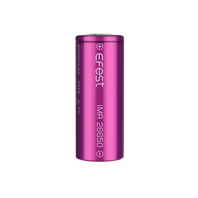 イーフェスト Efest IMR 26650 4200mAh 50A フラットトップ   2個入り
