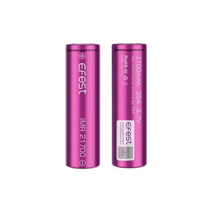 充電池 イーフェスト Efest IMR 21700 バッテリー 2本1組 3700mAh 35A 3.7 