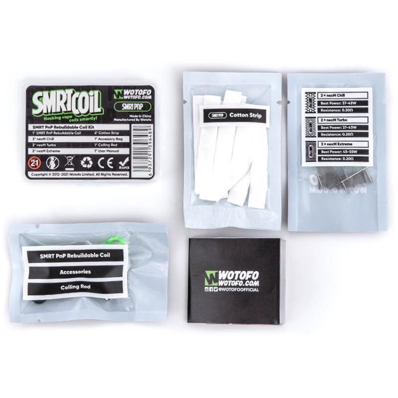 ウォトホ Wotofo SMRT PnP リビルダブルコイルキット RDA DIY 