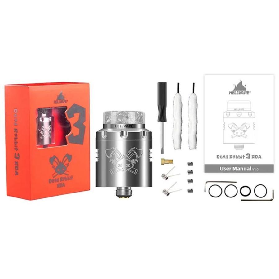 ヘルべイプ Hellvape Dead Rabbit 3 RDA アトマイザータンク (24m|ブラックｘゴールド｜pandaz｜06