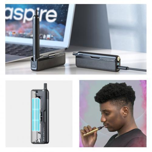 アスパイア Aspire Vilter Pro ポッドシステムキット 420mAh + 160|ガンメタｘブラウン｜pandaz｜03