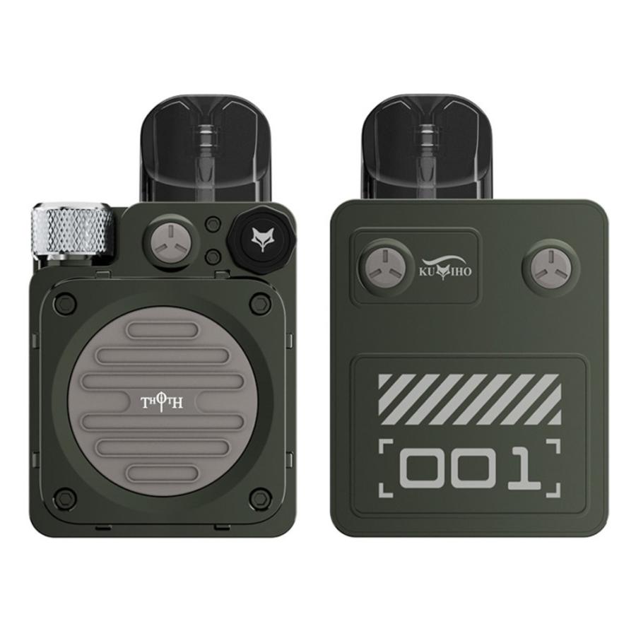 2ml VAPE 1300mAh トートティー THOTH  ポッド アーミーグリーン