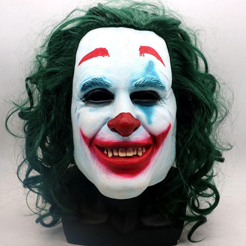 ハロウィン ジョーカー Joker ウィッグ付きマスク コスプレ 5点セット