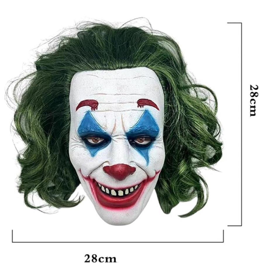 ハロウィン ジョーカー Joker ウィッグ付きマスク コスプレ 5点セット