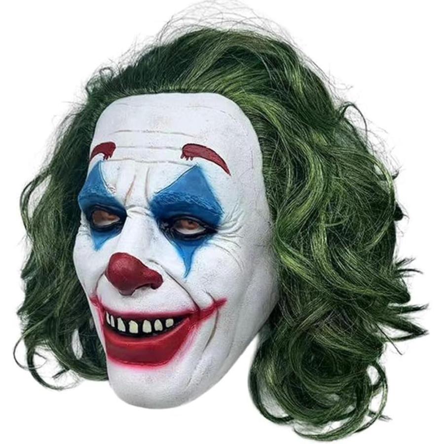 ハロウィン ジョーカー Joker ウィッグ付きマスク コスプレ 5点セット