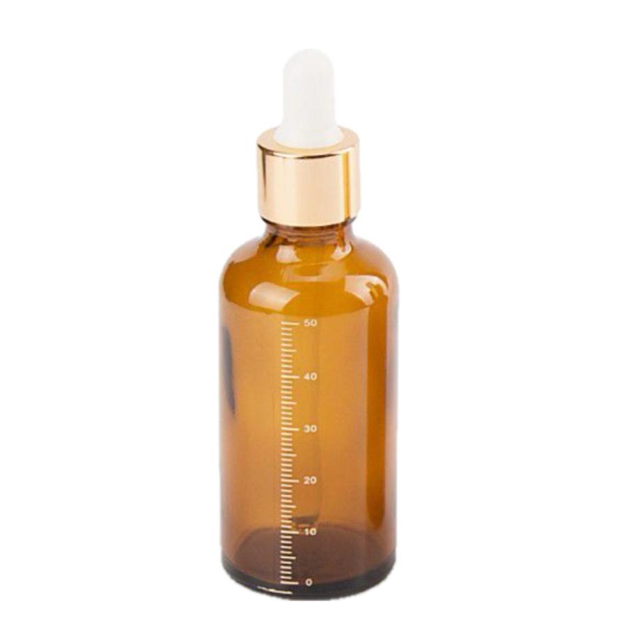 DIY 遮光 50ml メモリ式 スポイト 電子タバコ 点眼ボトル 空きガラスボトル 自作リキッド