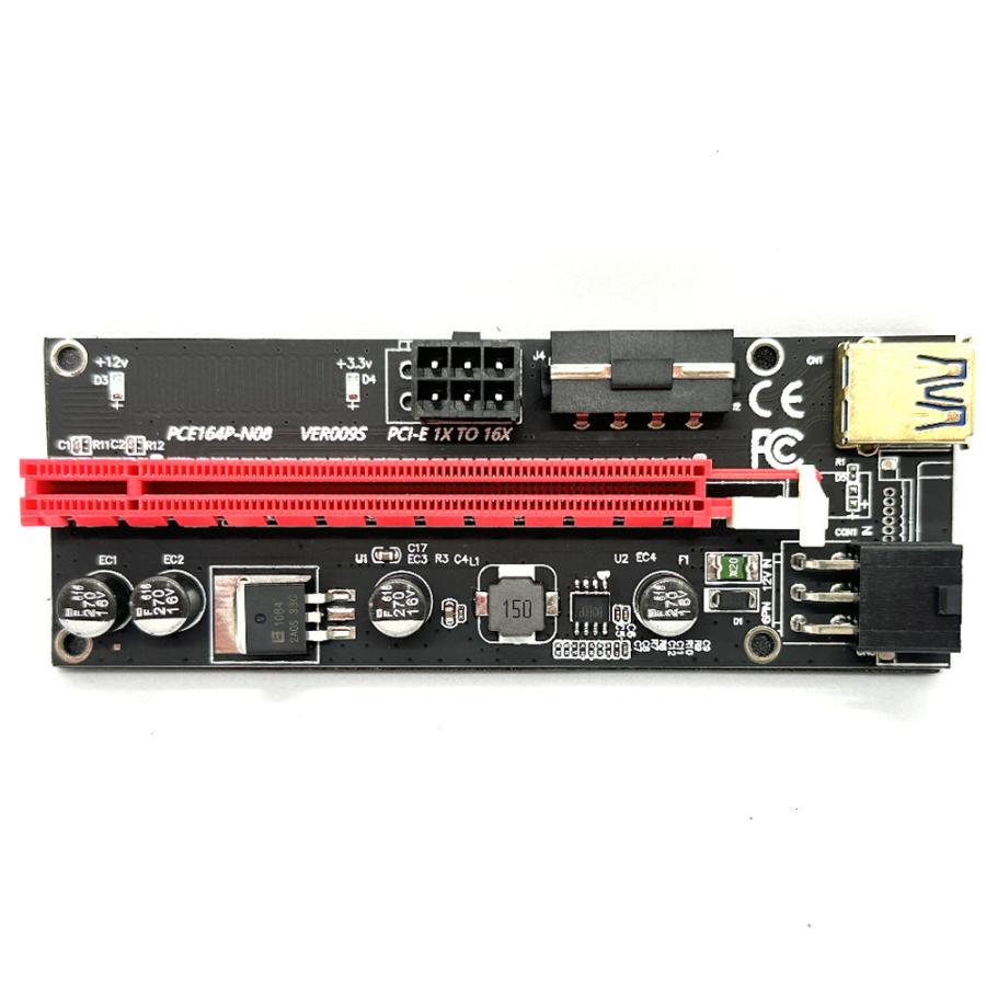 マイニング用ライザーカード グラフィックカード アダプター PCE164P