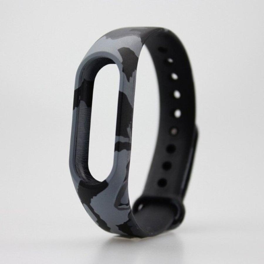 スマートウォッチ Xiaomi miband 3 交換用ベルト ブレスレット 迷彩グレー カラー:迷彩グレー