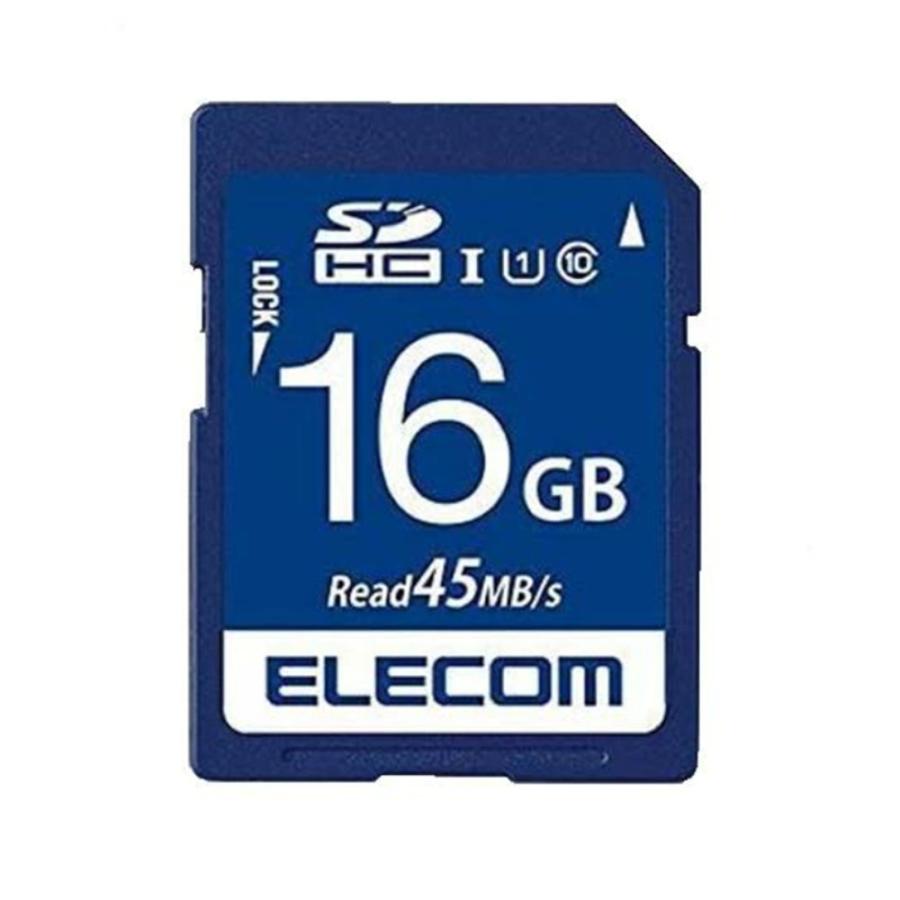 エレコム SDHCメモリーカード SDカード SDHCカード UHS-I U1 MF-FS016 16GB