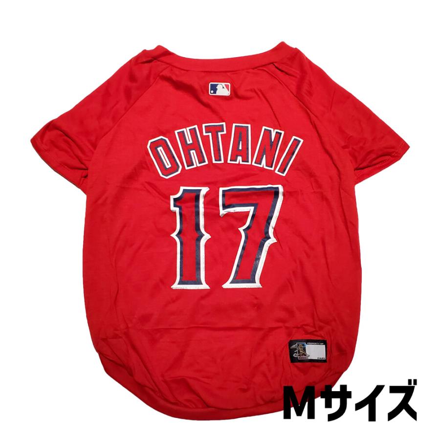 MLB公式 大谷翔平モデル ユニフォーム Tシャツ 犬 服 LOS ANGELES ANGELS ロサンゼルス エンゼルス 野球| M