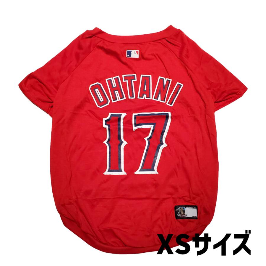 MLB公式 大谷翔平 エンゼルス ユニフォーム Tシャツ 犬 服 LOS ANGELES ANGELS  XS
