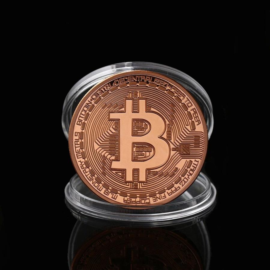 ビットコイン Bitcoin コイングッズ ゴールドメッキ  B  ローズゴールド