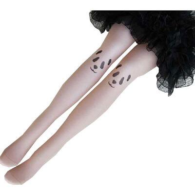 タトゥーストッキング パンダ模様 柄タイツ 地雷系 病み系 ファッション ZM-089 