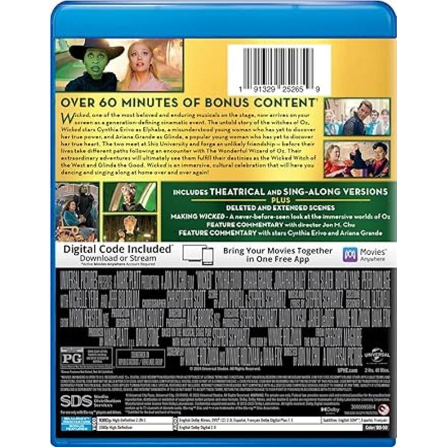 ウィキッド ふたりの魔女 Wicked 英語 海外版 Blu-ray ブルーレイ 英語