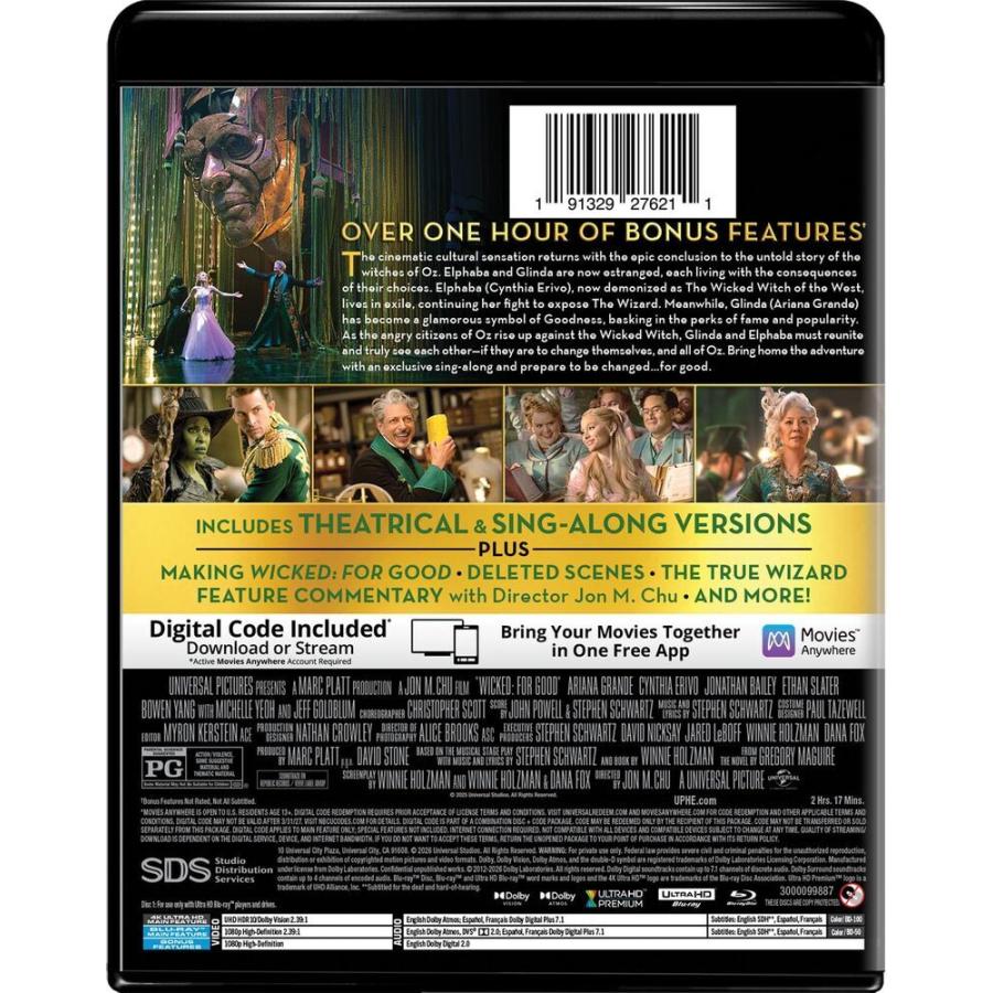 ウィキッド 永遠の約束 4K UHD＋BD 2枚組 海外版 Blu-ray ブルーレイ