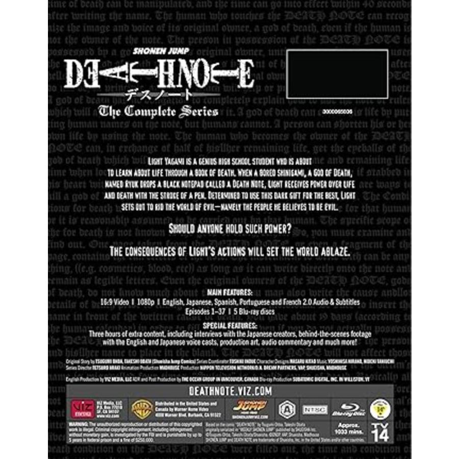 デスノート Death Note Complete Series アニメ ブルーレイ 英語 Blu