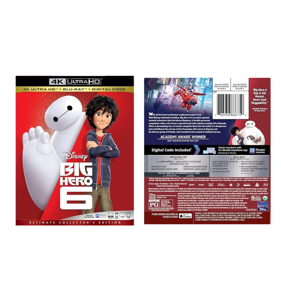 ディズニー アニメ DVD 18種類　ベイマックスのみBlu-ray ベイマックス 並行輸入品 アニメ 英語 ブルーレイ Blu-ray 映画
