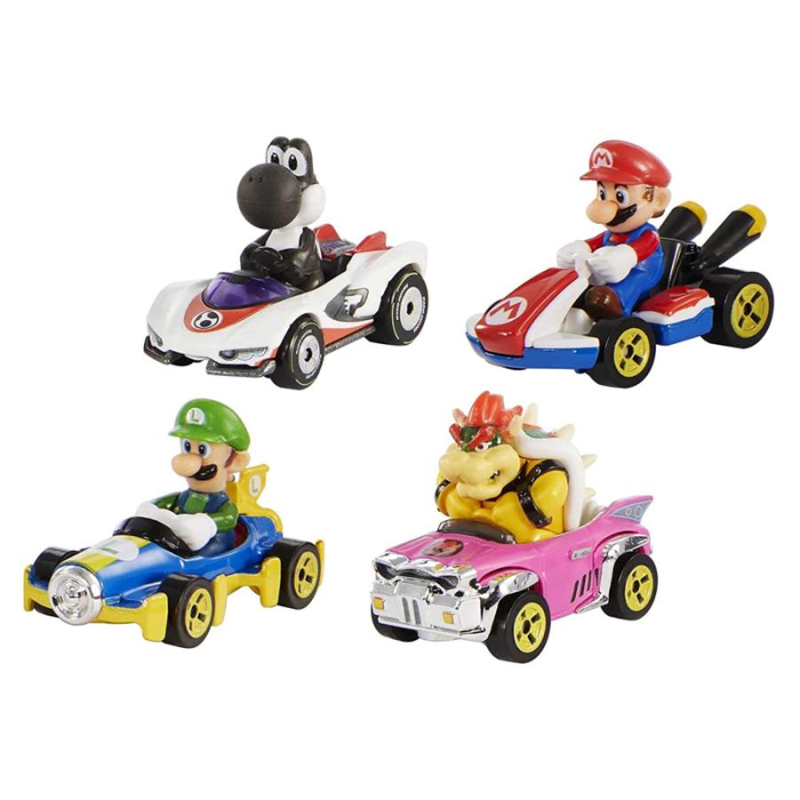 ホットウィール マリオカート 4パック マリオ ルイージ クッパ