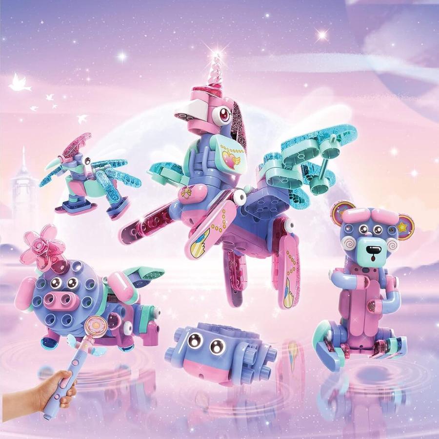 BOTZEES GO! ユニコーン 知育ブロック ロボットおもちゃ 114ピース 3歳