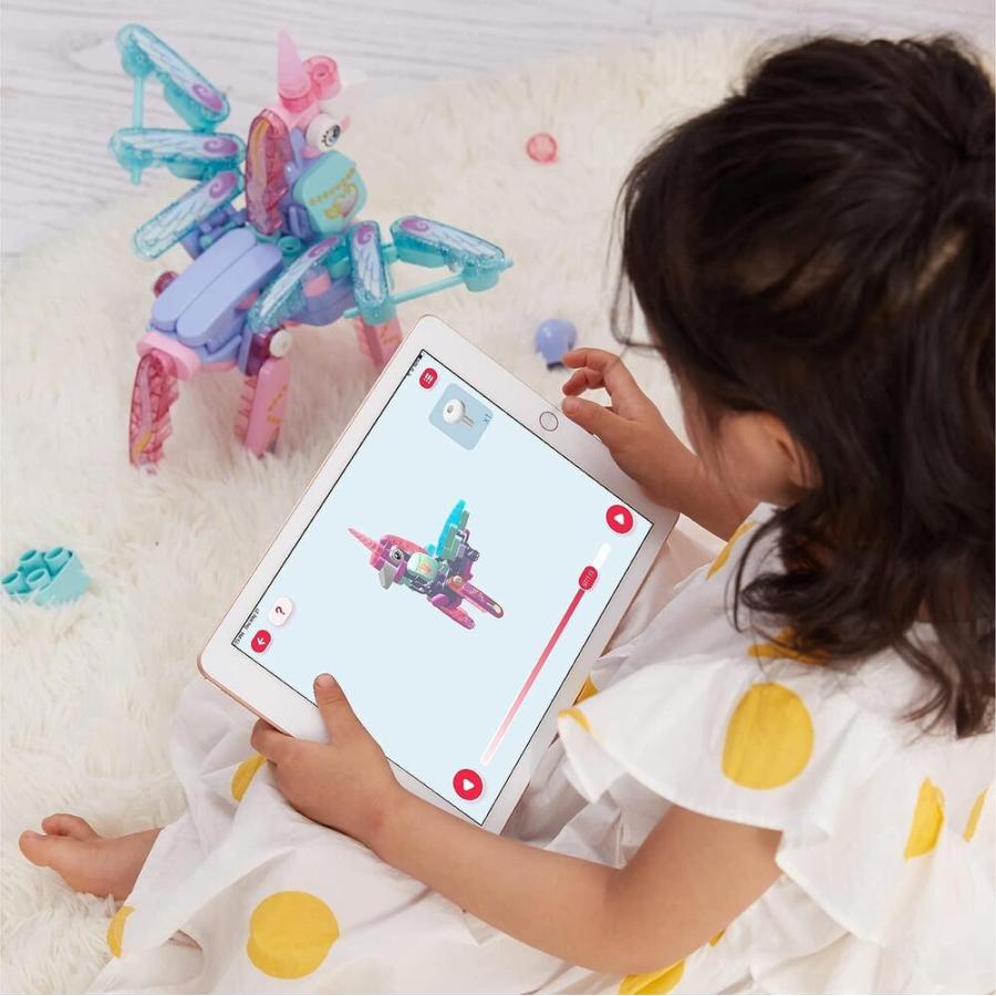 BOTZEES GO! ユニコーン 知育ブロック ロボットおもちゃ 114ピース 3歳