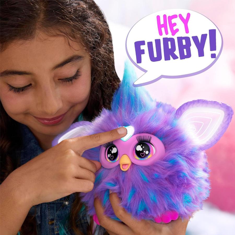 ファービーベイビー（PURPLE　STRIPE）日本語 ファービー Furby 並行輸入品 新型 人形 ぬいぐるみ 知育玩具 英語学習