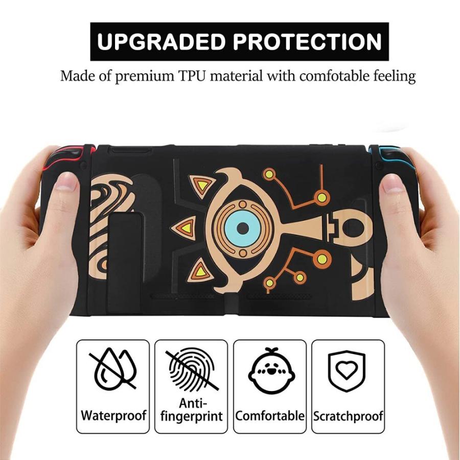 希少美品Zelda Switch(ゼルダの伝説) 保護ケース Switch対応*1 ガラスフィルム*1 コントローラーカバー *2 サムグリップ2個付き Amazon.co.jp: Tscope 保護ケース Nintendo Switch対応 ハードシェル
