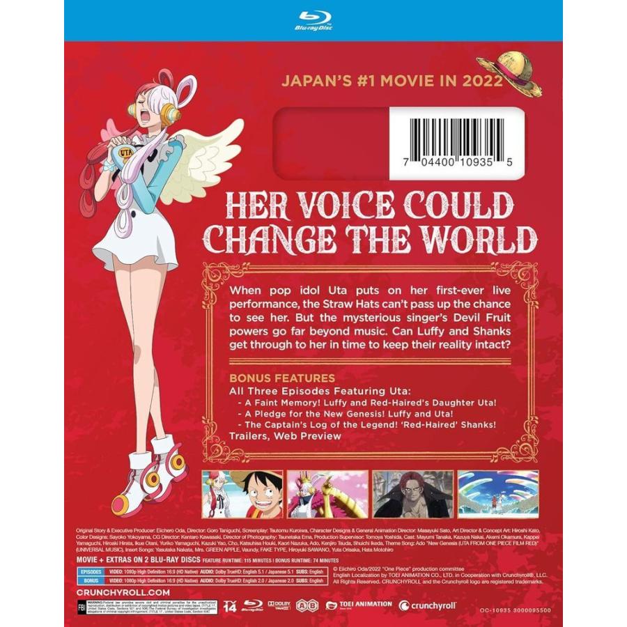 ワンピース アニメ 英語 RED ブルーレイ Blu-ray FILM ONEPIECE