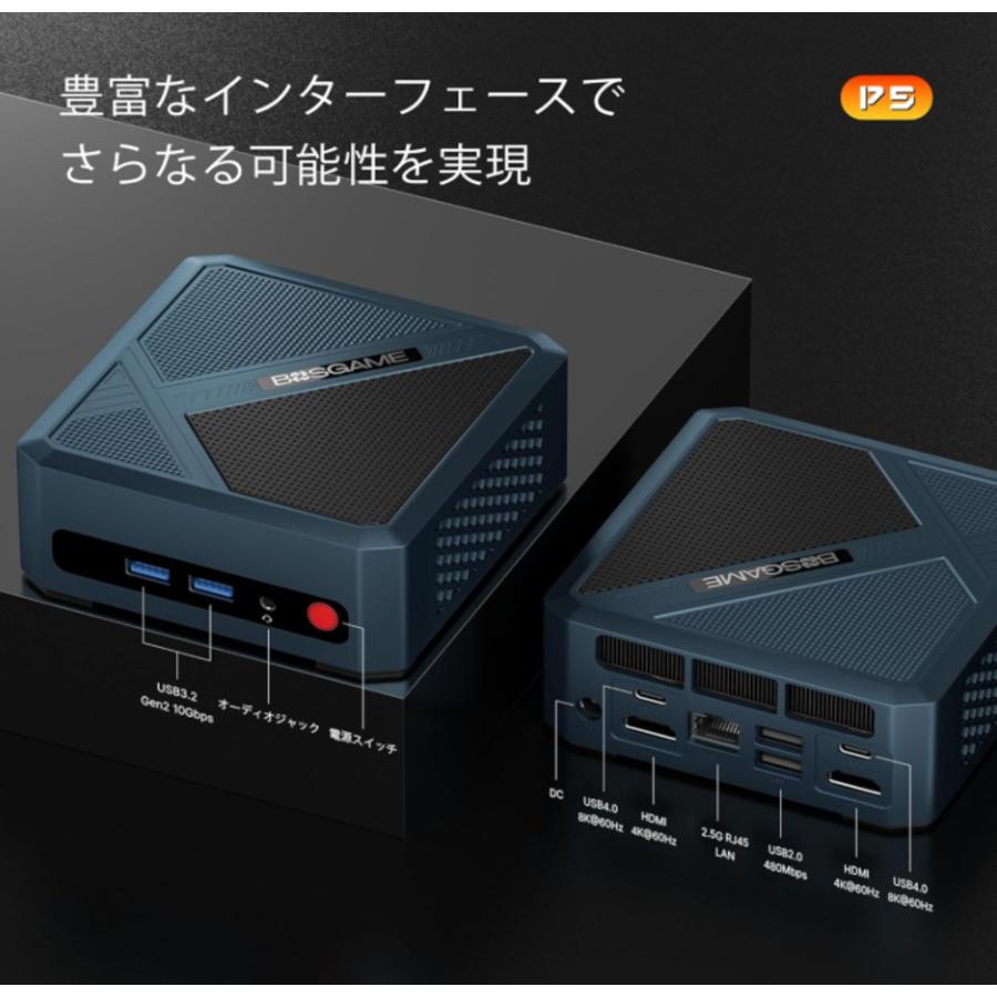 Mini PC Ryzen 5 6600H メモリー DDR5 24GB SSD 512GB : パンダ雑貨店
