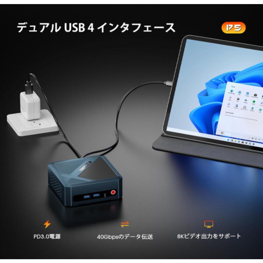 Mini PC Ryzen 5 6600H メモリー DDR5 24GB SSD 512GB : パンダ雑貨店