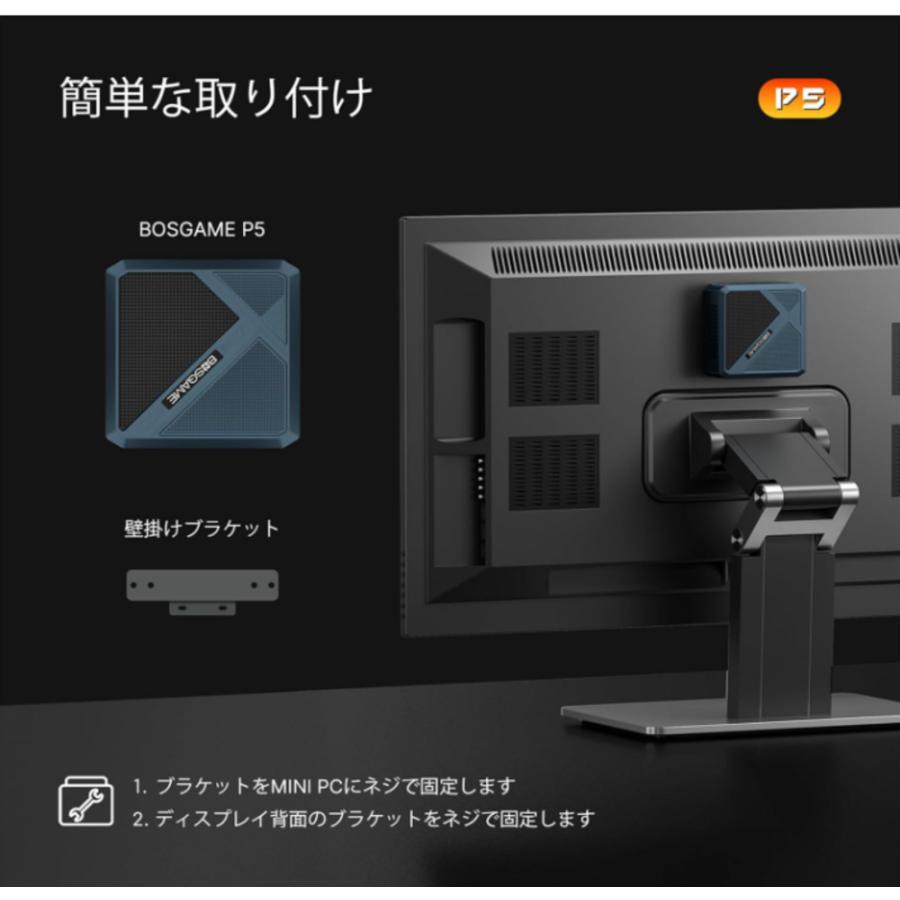 Mini PC Ryzen 5 6600H メモリー DDR5 24GB SSD 512GB : パンダ雑貨店