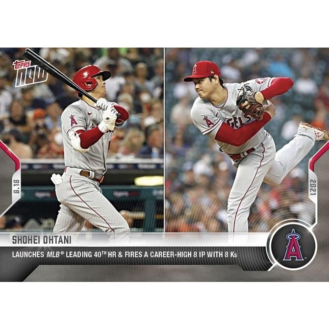 大谷翔平 2021 MLB TOPPS NOW Card 677 2021.8.15 トップス カード