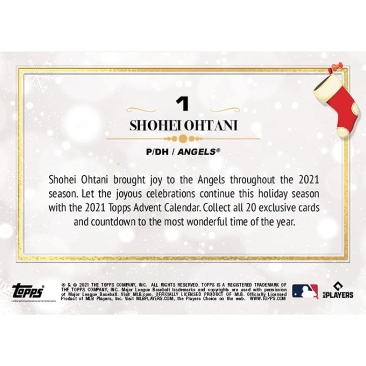 大谷翔平 2021 MLB Topps Holiday Card #1 トップス カード エンゼルス 
