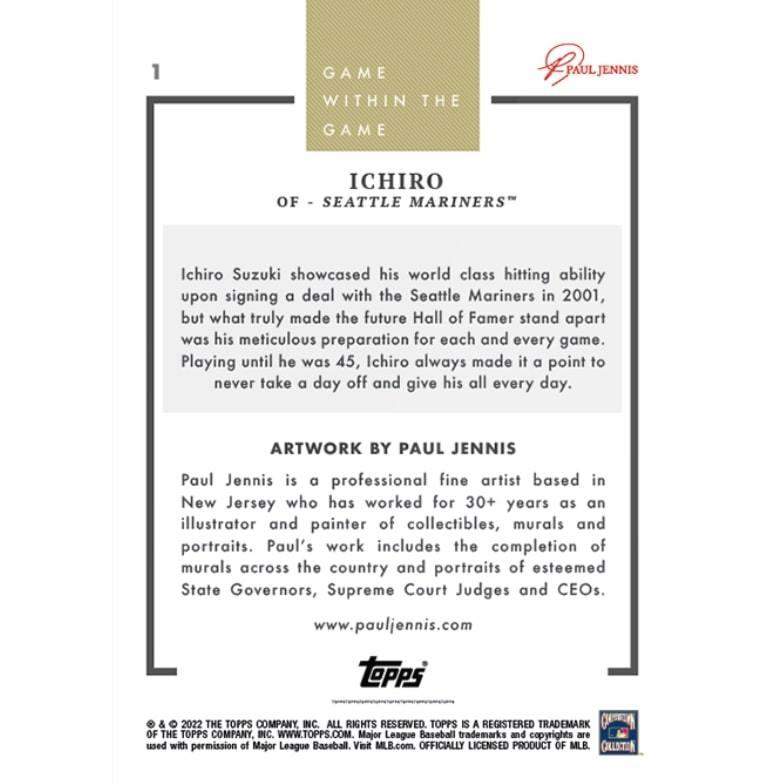 イチロー 2022 Topps Game Within The Game Card #1 Ichiro トップス ナウ カード マリナーズ　大谷翔平｜pandb-store｜02