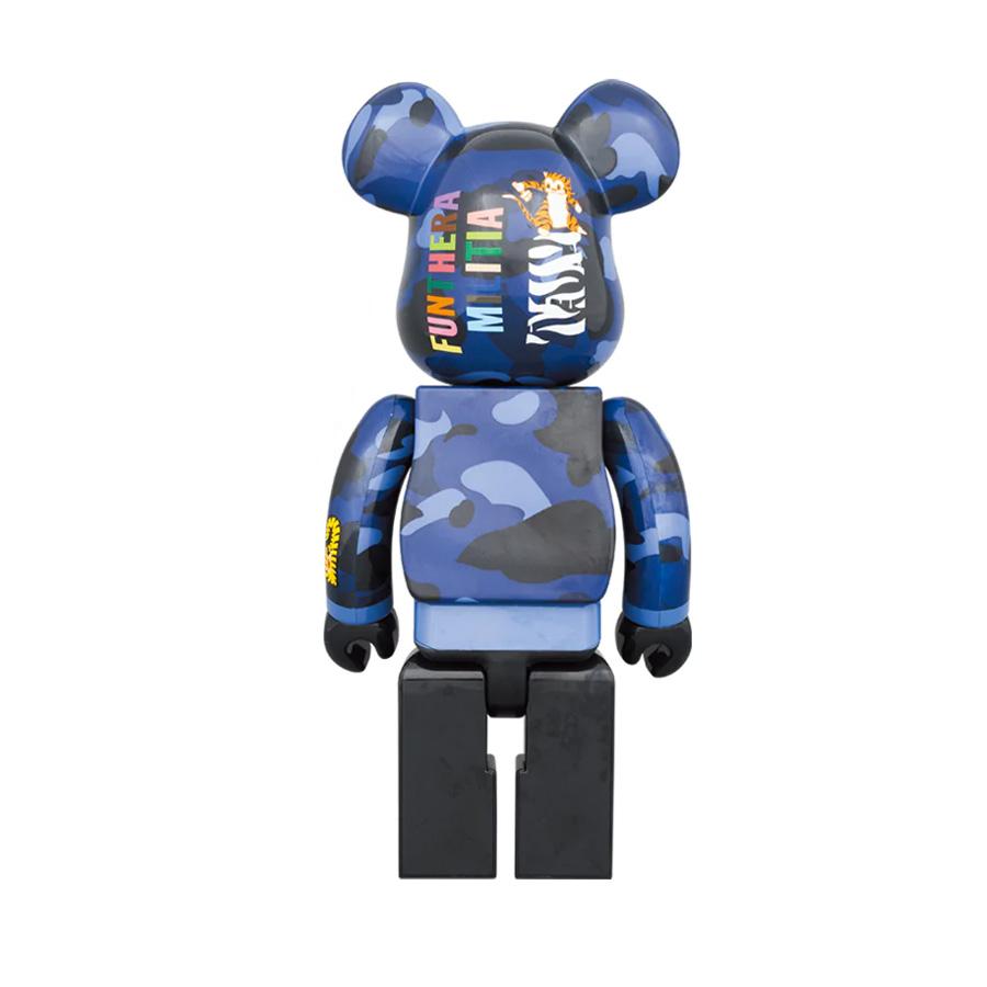 BE@RBRICK - BE@RBRICK BAPE CAMO TIGER 100％ &amp; 400％ブルー 400 & 100 Bearbrick set - Camo Tiger by BAPE (Blue ver.)
