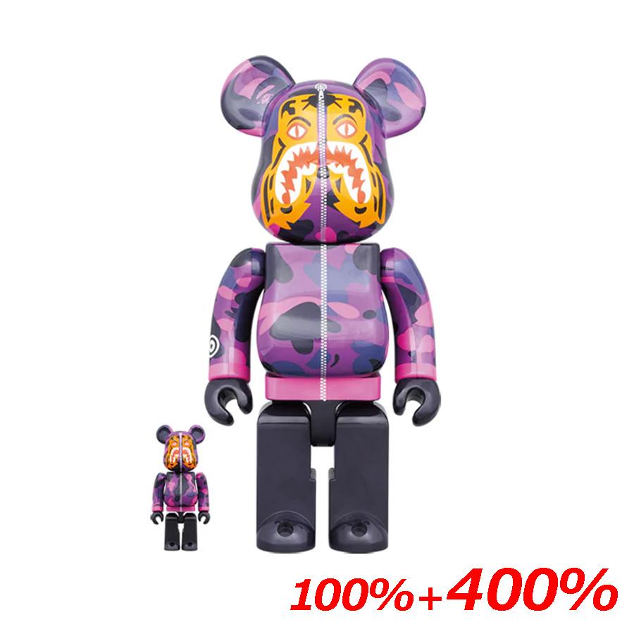 BE@RBRICK BAPE(R) CAMO TIGER 100％ & 400％ BE@RBRICK BAPE(R) CAMO TIGER 100％ & 400％ ［PURPLE］ベアブリック