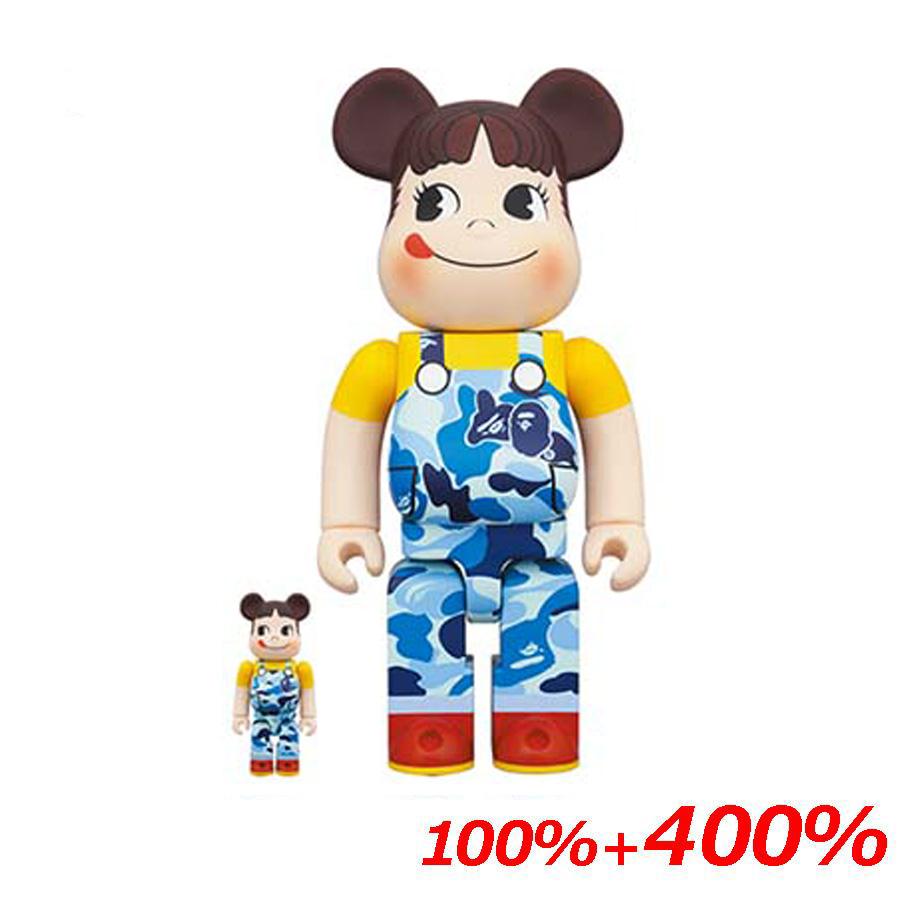 BE@RBRICK BAPE(R) ペコちゃん 100％ & 400％ ［BLUE］ メディコムトイ