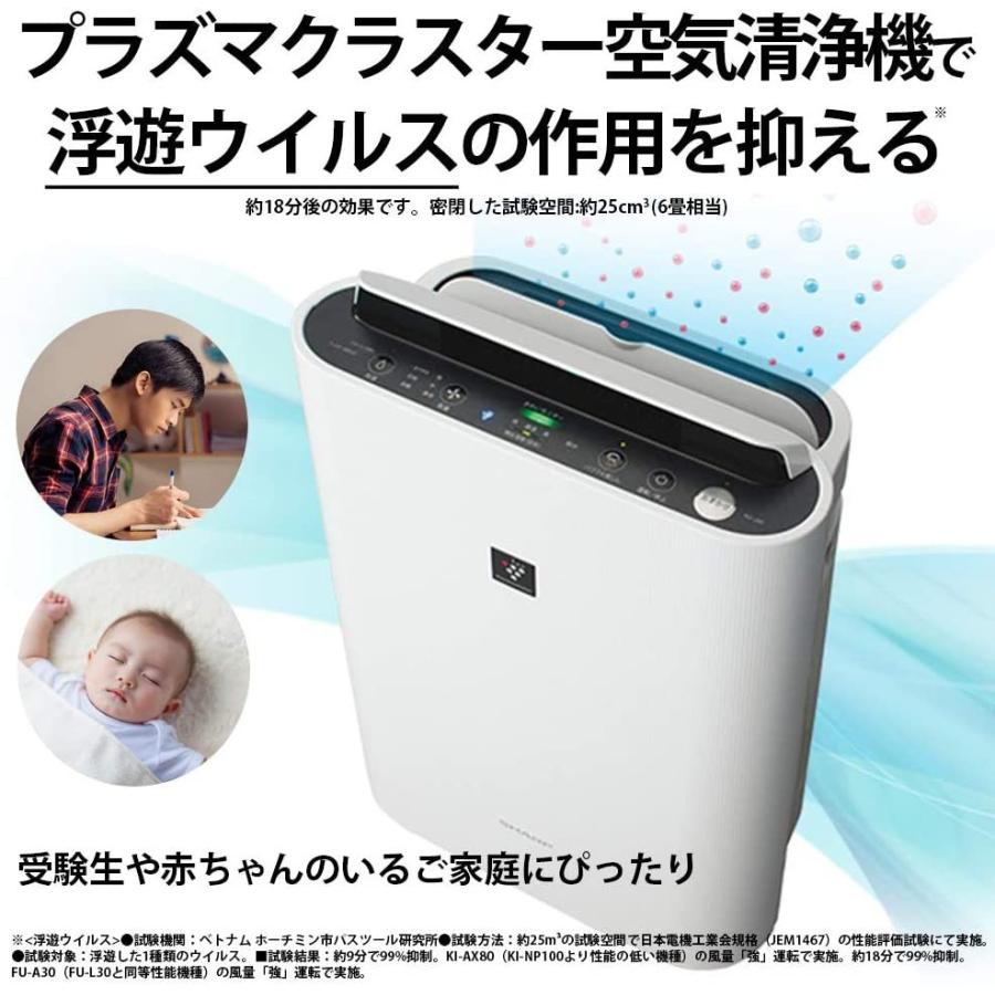 SHARP シャープ 加湿 空気清浄機 KC-L50-W プラズマクラスター7000搭載 ホワイト｜pandora-a3｜05