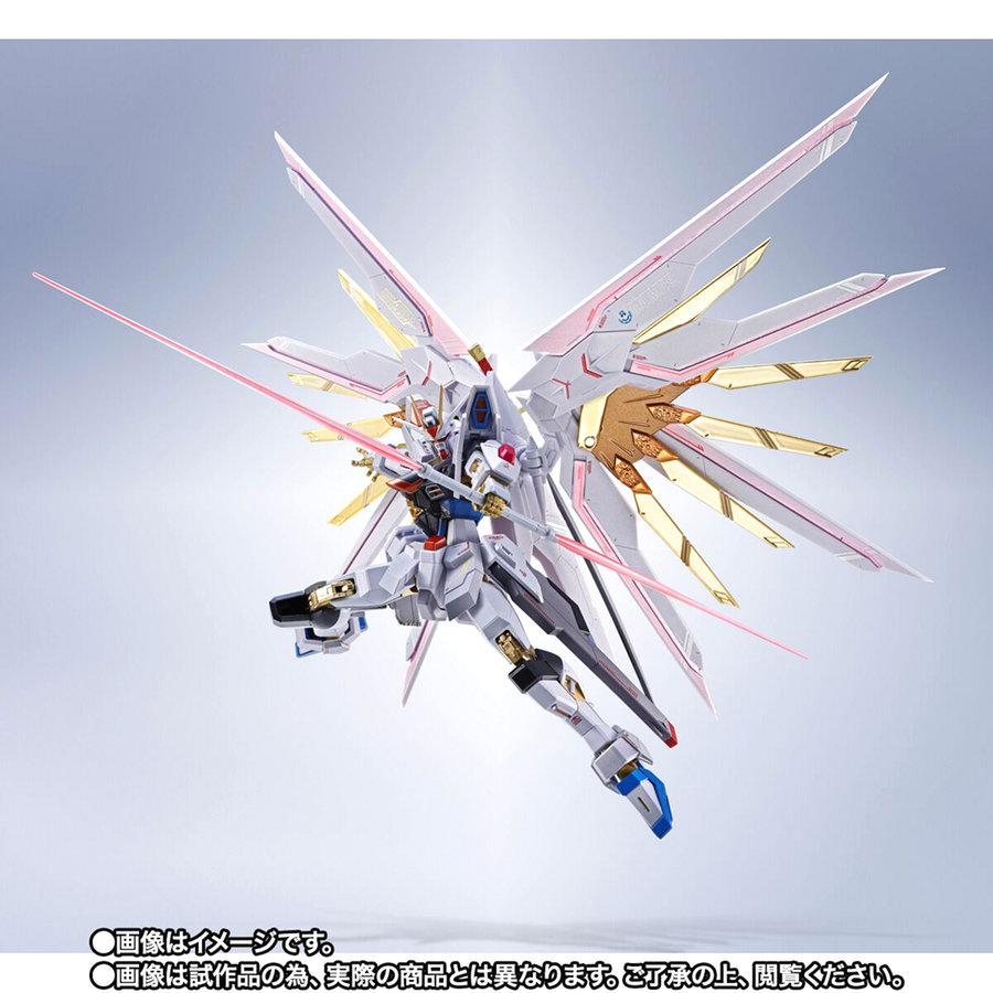 【即納新品】METAL ROBOT魂 ＜SIDE MS＞ マイティーストライクフリーダムガンダム 最終決戦 Ver. 塗装済可動フィギュアの画像