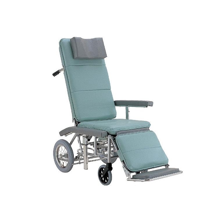 カワムラサイクル　介助型　リクライニング　車椅子　KPF16-40-N KPF16-40 ティルトリクライニング車いす カワムラサイクル 自走 黒