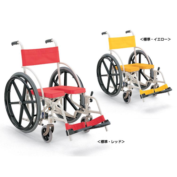 自走用入浴 シャワー用車いす KS7（クリあり標準タイプ） カワムラサイクル シャワーキャリー 受注生産品 自走用入浴 シャワー用車いす