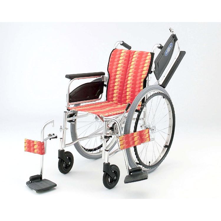 日進医療器 車椅子 アルミ自走式車椅子 NA-466W アームレスト跳ね上げ 